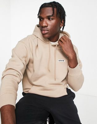Levi's- hoodie with backprint boxtab logo in cream