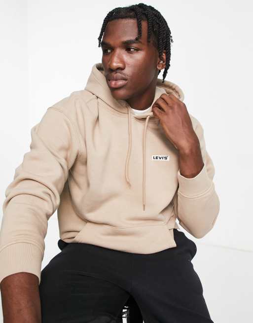 Levi's- hoodie with backprint boxtab logo in cream | ASOS