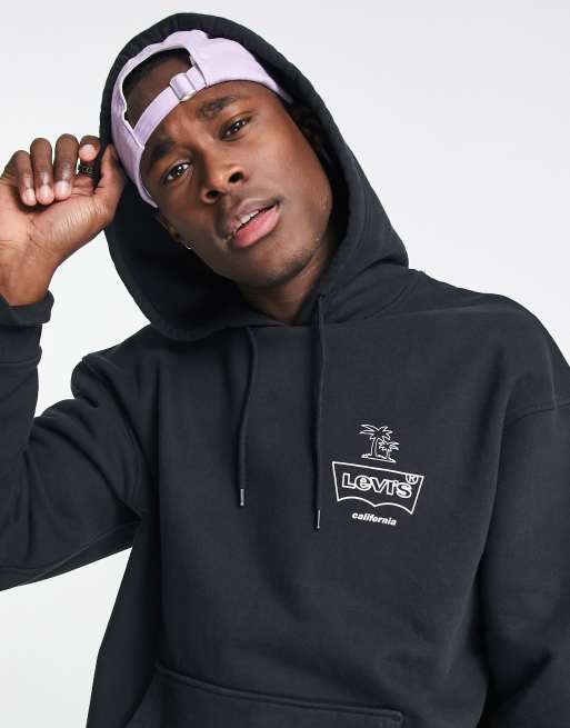 Black levi hoodie sale