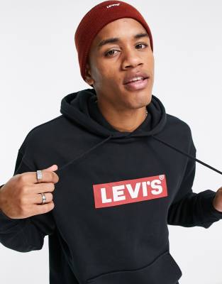 Levis black hoodie best sale