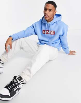 light blue levis hoodie