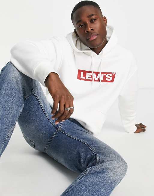 Levis hoodie cheap mens white