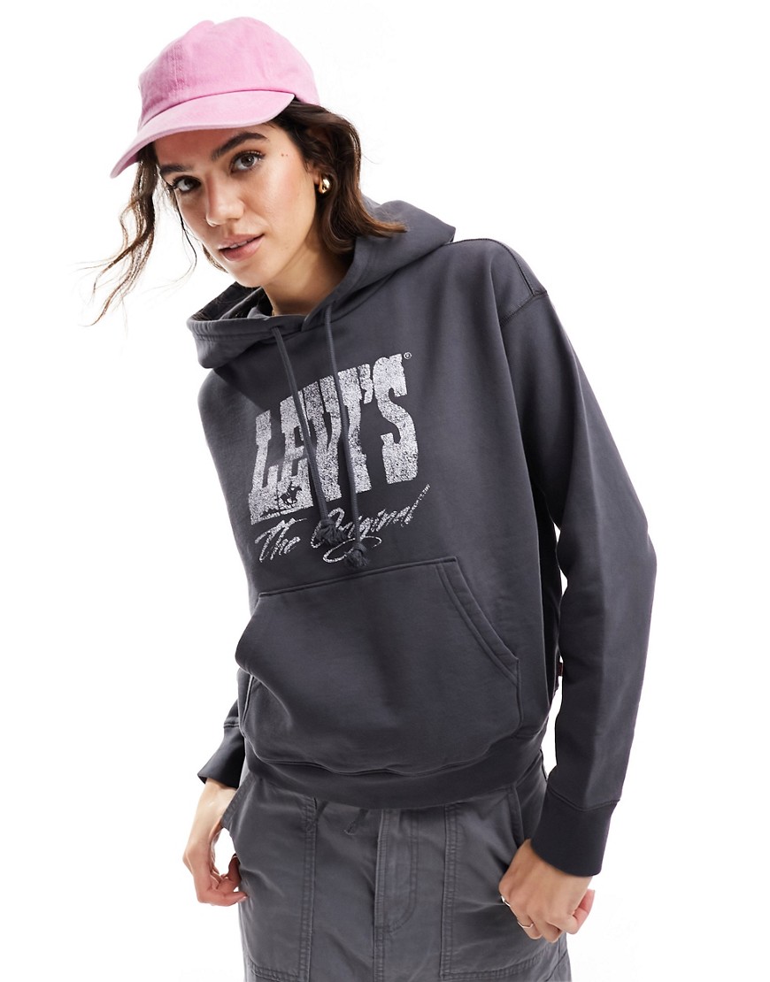 Levi’s hoodie with chest logo in black