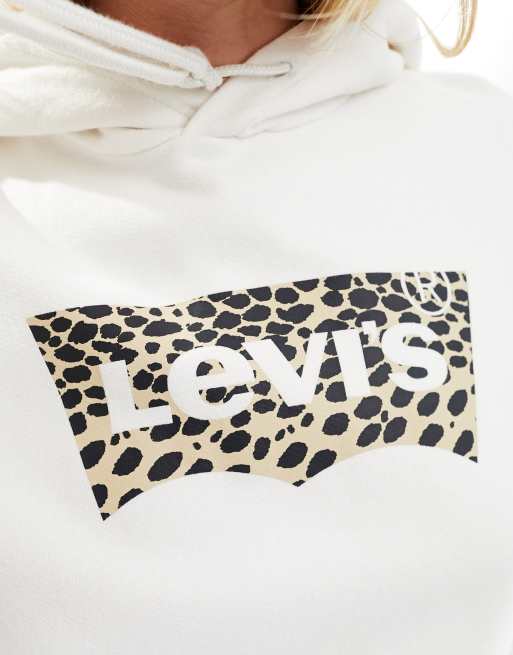 Levi's leopard print hoodie sale