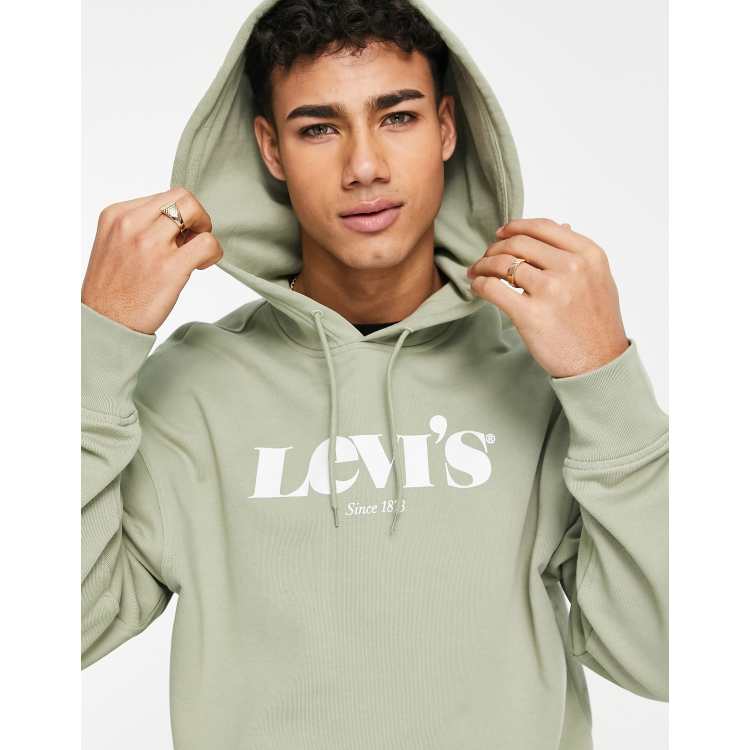 Levi s hoodie with print in grey ASOS