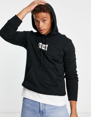 Levi's hoodie with small chest sport logo in black