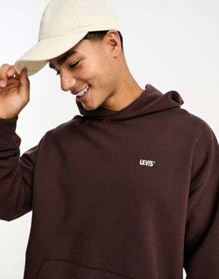 Levi's hoodie with small logo in brown