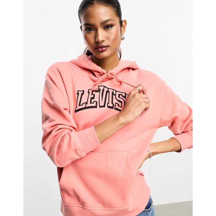 Levis hoodie pink new arrivals