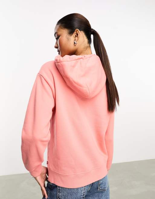 Levis hoodie women's pink sale