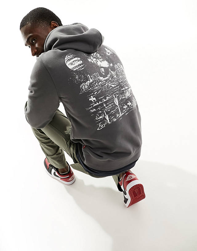 Levi's - hoodie with space backprint in black