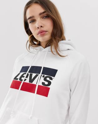 white levis sweater