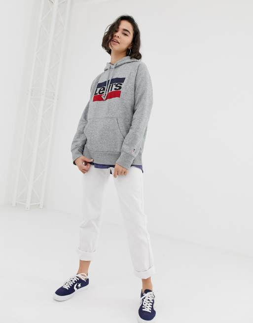 Levi's hoodie with sports hot sale vintage logo