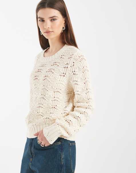 Levi's – Hope – Szydełkowany sweter w kolorze ecru - view 1