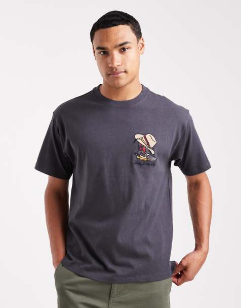 Levi's horseshoe bison logo vintage oversized t-shirt in black - view 1