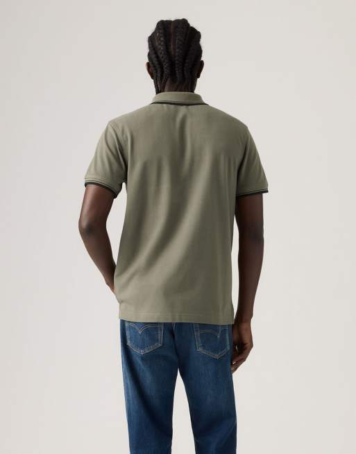 Levi's – Housemark – Polohemd in Grün, 3 von 4