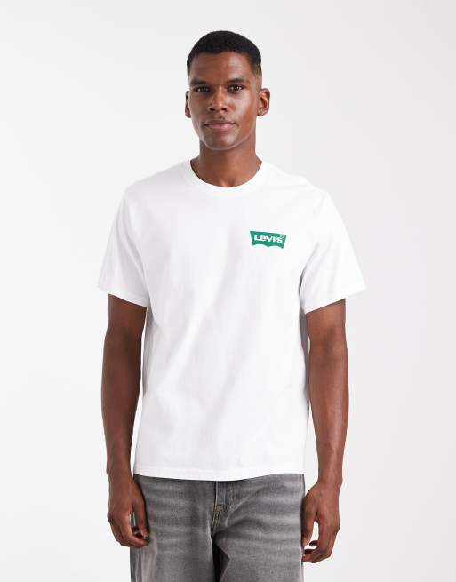 Levi's - Hvid og afslappet T-shirt med "Field Trip"-print på ryggen, 3 af 5
