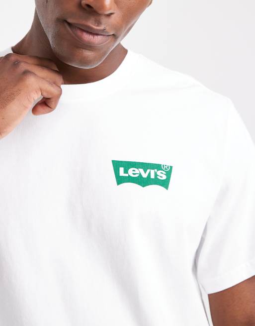 Levi's - Hvid og afslappet T-shirt med "Field Trip"-print på ryggen, 5 af 5