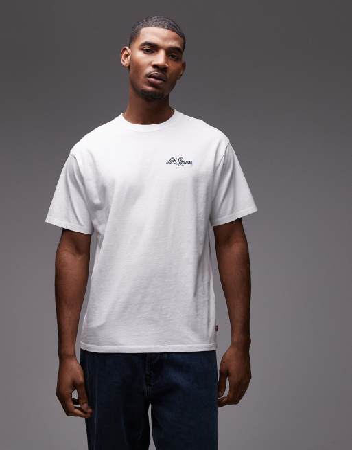 Levi's - Hvid T-shirt med western-grafik på ryggen i vintage-pasform, 3 af 5