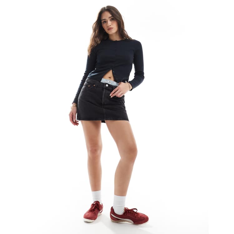 スカート ICON DENIM Women Skirts LARA8006 Black Icon Skirt - Black | Levi's® US