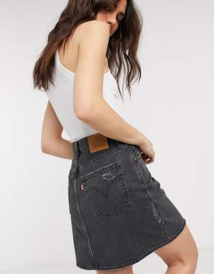 Levi's Icon high waisted denim skirt in 