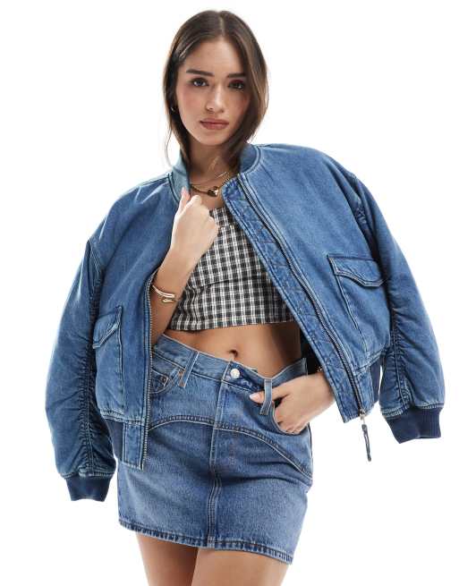 Levi's - Icon - Lyseblå western-denimnederdel , 4 af 5