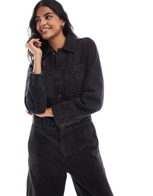 Levi's iconic denim jumpsuit in black ASOS