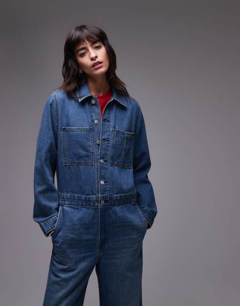 Levi's - Iconic - Mellemblåt jumpsuit i denim - view 1