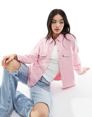 Levi's Iconic Western shirt in pink with pockets
