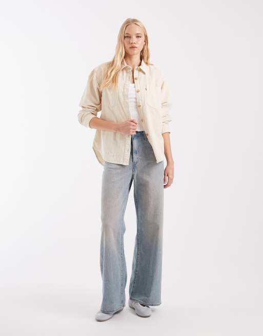 Levi's iris overshirt in white, 2 of 4