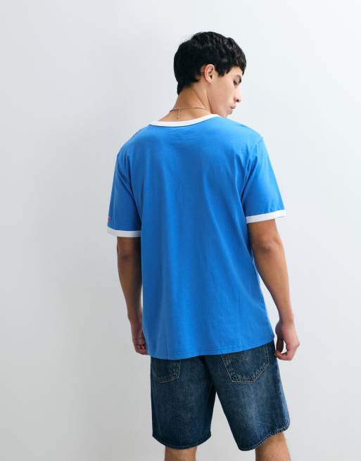 Levi's - Italia - T-shirt style rétro à liserés - Bleu, 3 de 5