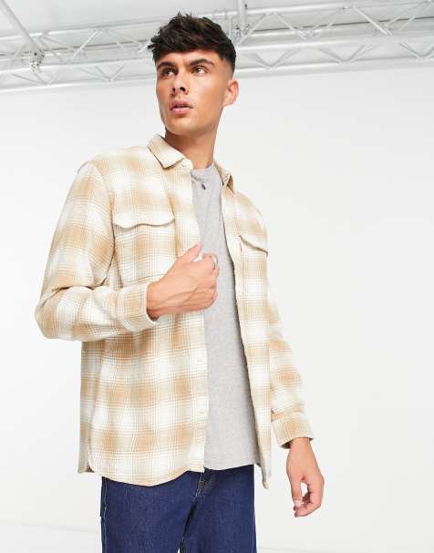 Levi's - Jackson - Camicia casual color cuoio a quadri con tasche - view 1