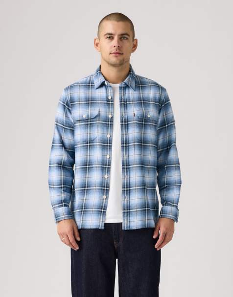 Levi's - Jackson - Camisa azul a cuadros escoceses - view 1