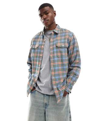 Levi's Levi's Jackson check flannel worker shirt in multi-Blue