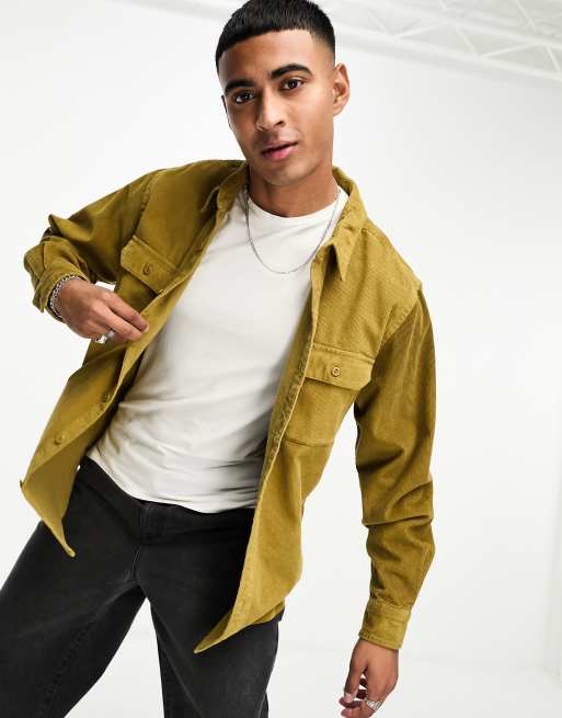 Chemise De Travail Bode En Cuir Daim Vert - Taille XL - Occasion Très Bon état - Style Unique Et Robuste