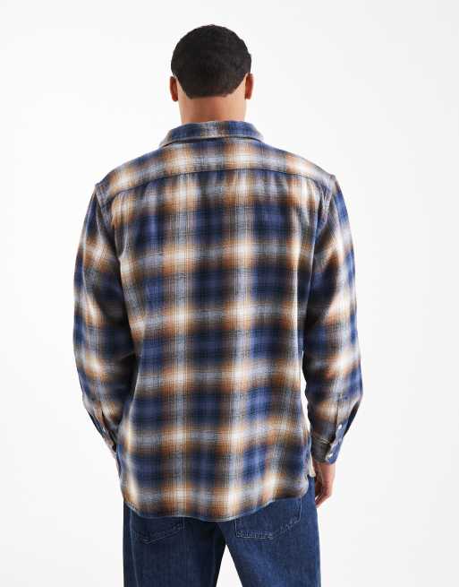 Chemise Levi's Flanelle Homme Taille M - Carreaux Noir Et Blanc - 100% Coton - Occasion Bon état