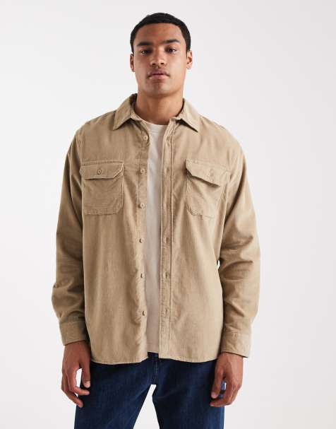 Levi's jackson cord worker shirt in beige - view 1