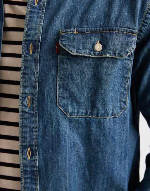 Levi's Jackson jeansowa koszula worker w jasnoniebieskim kolorze, 5 z 5