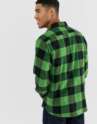 levis green check shirt