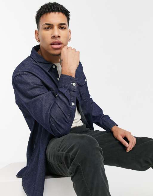 Levi's jackson worker denim over shirt in rinse wash