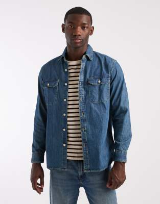 Jackson - Worker-Jeanshemd in Dunkelblau-Marineblau Marineblau M