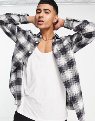 Levi's Jackson worker shirt in black check with pockets - ASOS Price Checker