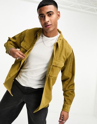 Levi's Jackson Worker shirt in olive green