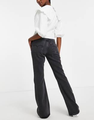 Levi's - Jaren 70-stijl flared jeans in zwarte wassing | ASOS