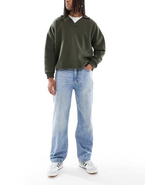 Levi's 565 loose straight jeans in light wash 