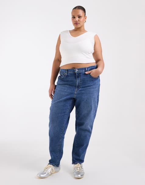 Levi's – Jasnoniebieskie jeansy mom fit z podwyższonym stanem - view 1