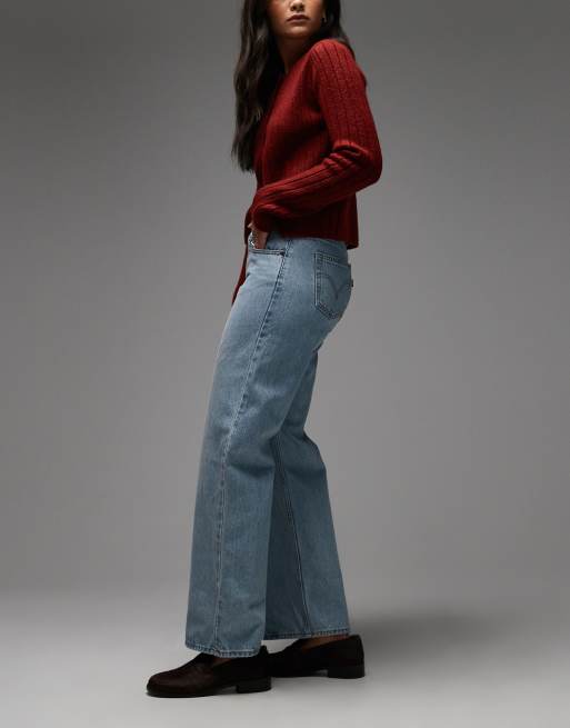 Levi's – Jasnoniebieskie jeansy o luźnym kroju z niskim stanem, 3 z 5