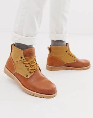 Levis Jax leather hiker boot in tan | ASOS