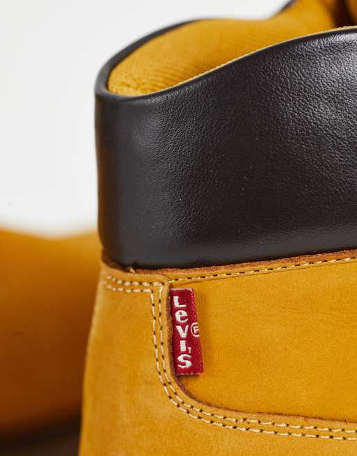 Levi's - Jaxed - Bottines en daim avec étiquette latérale rouge - Fauve, 3 de 4