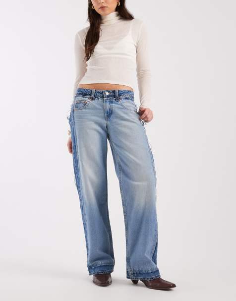 Levi's - Jean ample déstructuré à taille basse - Bleu moyen - view 1
