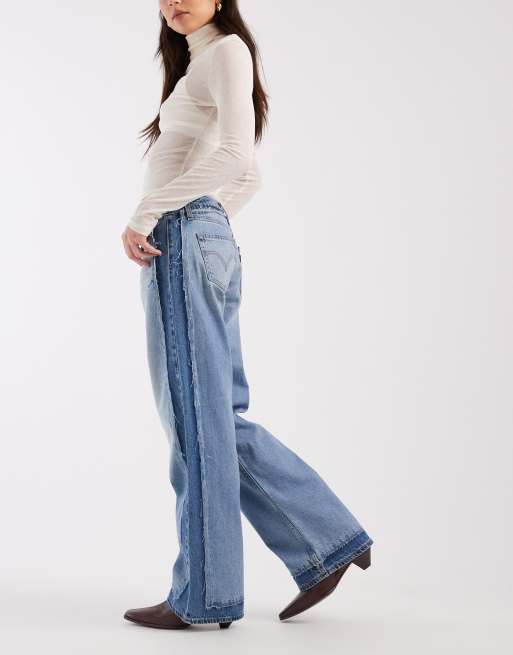Levi's - Jean ample déstructuré à taille basse - Bleu moyen , 2 de 5